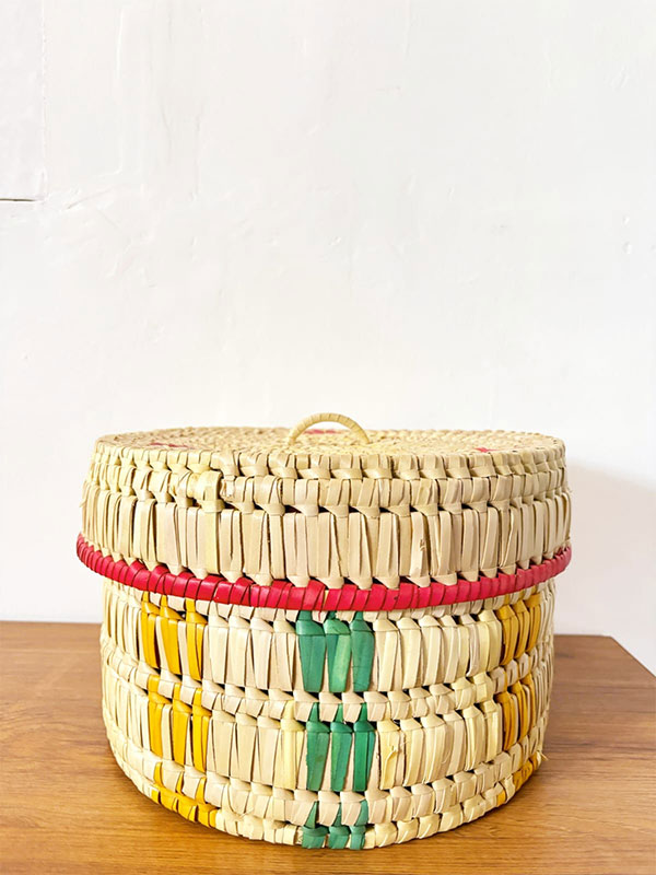 Palm leaf storage box large