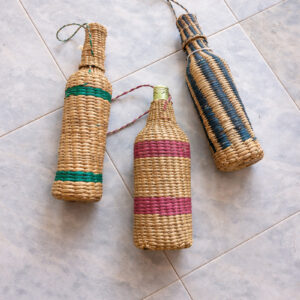Pan bottle cover with bottle